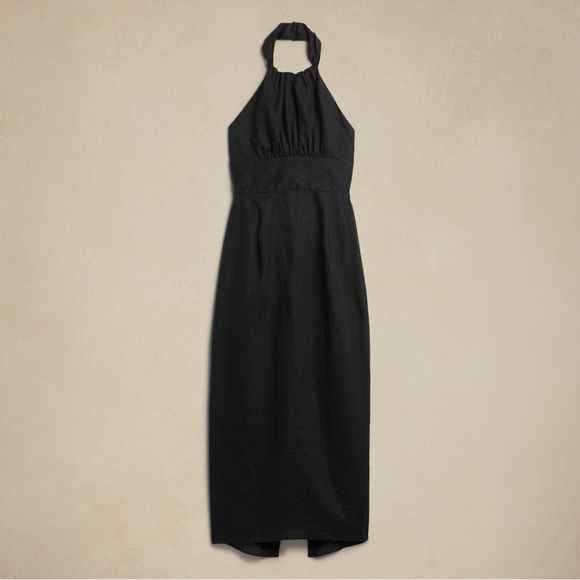 NWT Banana Republic Lisa Linen MIDI Dress - Picture 2 of 5